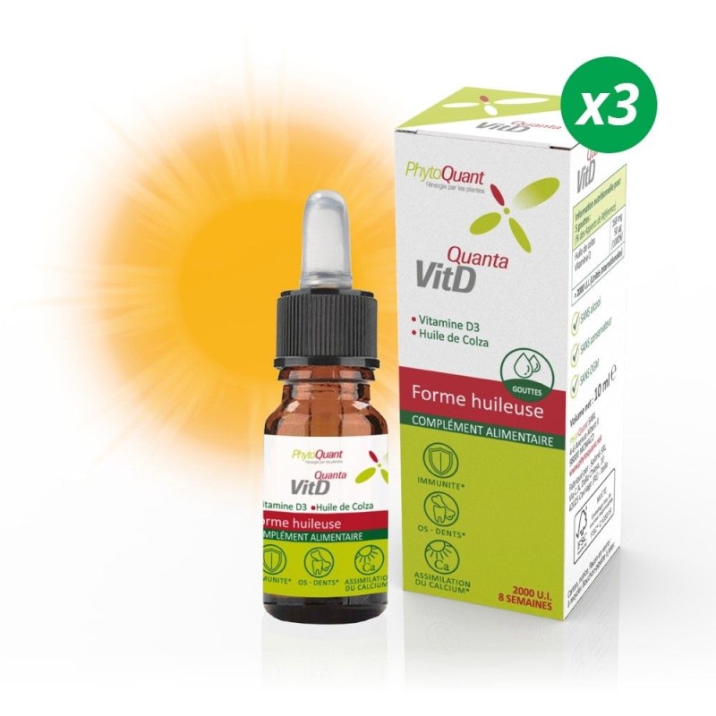 Lot de 3 QuantaVitD