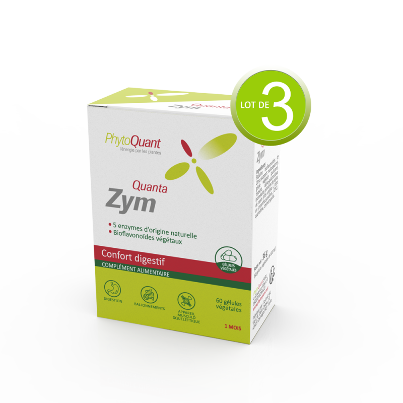 Lot de trois Quantazym