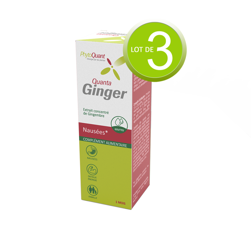 Lot de trois flacons de Quantaginger